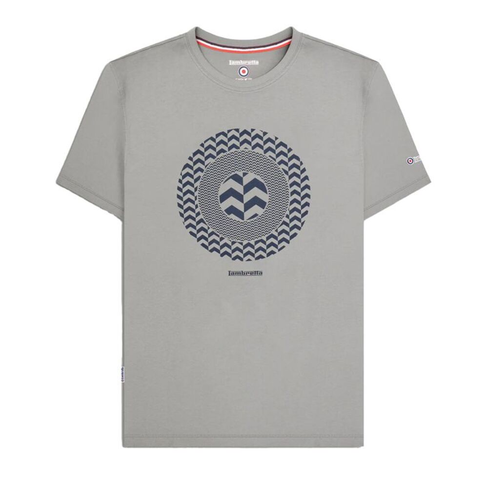 Lambretta Mens Chevron Target T-Shirt / Ultimate Grey